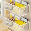 Estante de Almacenamiento Magnético para Refrigerador, Estante Lateral de Almacenamiento Montado en la Pared, Estante Lateral para Especias de Cocina, Gadget de Estante de Almacenamiento Multifuncional