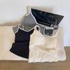 6872# Chaleco Térmico Auto-calentable Engrosado Otoño/Invierno para Mujer Cinturón Almohadilla para el Pecho Ropa Interior sin Rozaduras Top de Tirantes Delgado