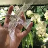 Novo Estilo Casamento Pássaro Transparente Voando Acrílico Pássaro de Bico Decoração de Casamento Loja Vitrine Comercial Decoração de Teto Pássaro Pequeno Voando