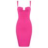 AliExpress Quente Transfronteiriço Europeu e Americano Sexy Vestido Bandage Alça Fina Bodycon Vestido de Quadril Vestido de Festa de Banquete