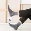 Calcetines al por mayor Primavera y Otoño Calcetines de Algodón para Hombre Casuales Media Caña Blanco y Negro Negocios Color Sólido Básicos Delgados Calcetines para Hombre al por Mayor