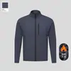 Nova roupa externa masculina quente de fleece outono e inverno nova roupa de assalto esportiva diária lazer gola alta zíper casaco