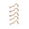 Conjunto Combinado de 21 Peças de Piercing de Nariz de Aço Inoxidável Transfronteiriço Argola de Nariz Acessórios Básicos de Body Piercing Piercing de Nariz de Aço Inoxidável