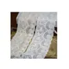 Tecido de Algodão Branco/Alperce com 10cm de Largura, Renda de Bordado Solúvel em Água, Fio de Algodão Macio para DIY Artesanal, Acessórios de Decoração para Têxteis Domésticos e Roupas