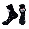 2025 dopamina mujeres se darán la mano calcetines alto valor de color calcetines personalidad femenina magnético darse la mano calcetines rojos amantes cien