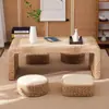 Mesa tatami de vime pequena mesa de centro mesa baixa japonesa mesa kang mesa para janela de canto de casa varanda pequena mesa de centro mesa de estudos chineses