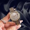 Reloj mecánico de imitación totalmente automático, resistente al agua, tendencia de moda para mujer, reloj multifuncional con diseño de sol, luna y estrella para parejas y estudiantes.
