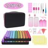 Nuevo kit de pintura de diamantes DIY color degradado bicolor paquete de 30 bolsa de almacenamiento para botellas traje de herramientas para 60 botellas