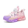 Zapatos Casuales Niños Estudiantes de Primaria Niños Medianos y Grandes Tenis Hebilla Giratoria Niñas Moda Zapatos Casuales Transpirables