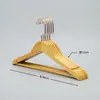 Percha de madera maciza con barra para hoteles, casas de huéspedes y tiendas de ropa, especializada para trajes y abrigos, percha ancha para hombros que no deja marcas