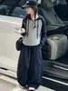 Conjunto de Sudadera con Capucha de Punto y Pantalones de Pierna Ancha para Niñas, Conjunto de Dos Piezas de Moda Casual para Niños Mayores