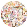 1000 Adesivos de Urso Coreano Desenho Animado Fofo Ins Decoração Coração Girly Suitcase Capa de Celular Adesivos Atacado