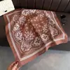 Estilo Coreano Nuevo Terciopelo de Imitación Patrón de Espiga Algodón y Lino Bufanda Cuadrada Pequeña Bufanda de Seda Pañuelo para la Cabeza Chal Protección Solar Bufanda para el Cuello Bufanda para Mujer