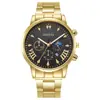 Relógio Popular Masculino Transfronteiriço com Pulseira de Aço, Ponteiros Luminosos, Calendário, Movimento a Quartzo, Relógio de Negócios de Alta Qualidade com Mostrador Grande