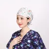 Gorros quirúrgicos con banda elástica estampada en varios diseños, gorros de enfermera de quirófano, sombreros profesionales médicos a juego para clínicas