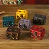 Caja de Madera Mini Retro, Caja de Almacenamiento de Joyería Estilo Antiguo, Cofre del Tesoro para Pulseras y Pendientes, Adorno de Decoración para Escritorio