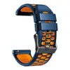 Adequado para Suunto 9/7 Pulseira de Silicone Respirável de Duas Cores D5 Suunto Spartan Sports Strap 24mm