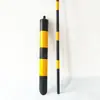 Cable Diagonal Rayas Rojas y Blancas Cruce de Caminos Advertencia Tubería Poste Negro y Amarillo Reflectante Energía Comunicación PVC Conducto de Protección Aéreo