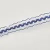 2cm faixa elástica de peixe de seda bilateral de fileira única orelha de madeira renda plissada elástica renda decorativa para gola de roupa