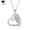 Knn-468 Collar Cruzado de Alas de Ángel y Amor, Cadena de Clavícula de Gama Alta de Nicho desde la Fábrica de Origen