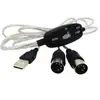 Cable USB a MIDI al por mayor cable de órgano electrónico para música cable MIDI a USB cable de edición de música MIDI sin controlador