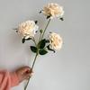 Criptografado 3-cabeça diamante rosa original multi-camada de casamento estrada chumbo flor linha rosa decoração salão de casamento área de boas-vindas mesa flor