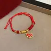 Pulsera Colgante de Caballo con Cuentas de Ágata para el Año del Caballo, Pulsera Versátil Estilo Chino Retro Nuevo, Exquisito Accesorio de Mano de Alta Gama para Mujer