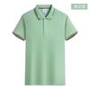 Moda de verano camisa polo fija logo estampado figura palabra fija publicidad camisa cultural manga corta casual ropa de trabajo fija bordado