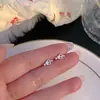 Pendientes de Plata S999, Pendientes de Perlas de Plata de Ley Pequeños y Exquisitos de Alta Gama, Perforación de Oreja, Pendientes de Clavo de Hueso de Oreja para Dormir