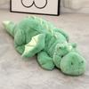 Saite Dudu - Pequeño dragón volador acostado, juguete de peluche, muñeco de dinosaurio acostado, suave, para dormir, almohada larga