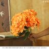 Buquê Artificial de Flores 5 Galhos Hortênsia Grande Haste Grande Hortênsia Decoração Floral de Casamento Fábrica de Flores Artificiais Venda Direta