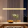 Araña de mármol para comedor, luz lineal minimalista italiana, araña lujosa y de alta gama para mesa de comedor, adecuada para comedor y barra de bar