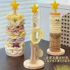 Organizador de Gomas para el Cabello con Forma de Estrella Estante de Almacenamiento de Accesorios para el Cabello de Escritorio Organizador de Tocador para Gomas para el Cabello Solución de Almacenamiento de Accesorios para el Cabello Transfronteriza