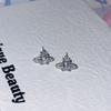 Pendientes de Perla Saturno con Diamantes Completos Aguja de Plata S925 Pendientes Saturno de Zirconia Pendientes Clásicos Incrustados de Zirconia Venta al por Mayor