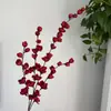 Flores de Seda Violeta Artificiais de 4 Galhos com Galhos Altos para Decoração de Salão de Casamento, Flores Penduradas no Teto, Arranjos Florais para Tetos Altos e Arranjos de Flores para Corredores