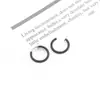 Clips para Orejas Coloridos, Modernos, Indoloros e Invisibles Coreanos, Japoneses, Europeos y Americanos, Aros de Resorte Circulares para Orejas, Anillos para Nariz, Anillos para Ombligo, Acero Inoxidable