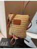 Bolso bandolera de paja de nicho transfronterizo para mujer, nuevo estilo coreano, moda, bolso de playa, para ir al trabajo, casual, para el hombro, bandolera