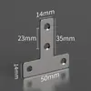 Soporte angular de acero inoxidable fijador de ángulo recto de 90 grados conector de soporte triangular de hierro pieza de refuerzo tipo ferretería soporte de estante
