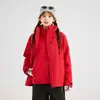 Chaqueta tres en uno del mismo modelo de Luotuo para hombre, carcasa rígida impermeable y cortavientos, adecuada para mujeres menudas, chaqueta deportiva para exteriores y montañismo
