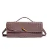 Bolsa Cruzada Nuevo Modelo Verano 2026 Nicho Bolso Tejido de Hombro Único Bolso Baguette, Bolso de Mano Horizontal de Moda, Bolso Cruzado Versátil para Mujer