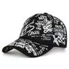 Gorra de béisbol con graffiti transfronterizo, tendencia europea y americana para hombres y mujeres, gorra de hip-hop con cinta, gorra de moda para estudiantes, toma callejera, protector solar