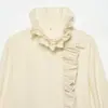 Camisa de Top de Moda Elegante Plisada de Color Sólido para Mujer 2026 Transfronteriza AliExpress 136082