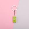 Llavero Creativo Lindo Colorido de Bloques de Construcción Acrílicos Anillo Cadena Colgante Pequeño Regalo Bolso de Estudiante Accesorios de Ropa Corea