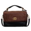 Bolsa Tote Color Block Fashion Tendência 2025 Nova Acolchoada Corrente Vintage Feminina Ombro Único Transversal Pequena