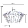 Vaso de Vidrio Europeo Vaso para Vela Aromática Vaso para Dulces Adornos de Almacenamiento Vaso para Joyería Piedra Desmagnetizadora Cuenco Desmagnetizador de Cristal