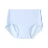 Ropa Interior de Seda de Hielo para Mujer, Fresca, para Fitness, Sin Costuras, de Verano, Delgada, de Cintura Media, Transpirable, Algodón Puro, Entrepierna Antibacteriana, Sexy, Nuevo Estilo