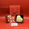 Amor no Dia dos Namorados Chinês Peça de Ouro em Forma de Coração 52mg Ouro Puro 999 Presente de Dia dos Namorados Chinês Ouro Casca d'Água Atacado