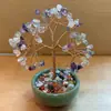 Taza de Té Cornucopia Popular Base Árbol de la Fortuna Citrino Amatista Árbol de la Fortuna Decoración para el Hogar y la Oficina Adornos