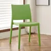 Cadeira de Plástico Restaurante Casual Cadeira Nórdica com Encosto Cadeira de Jantar Moderna Espessa Simples Casa Sala de Estar Cadeira Empilhável