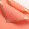 Papel de envoltura para ramo sensación papel de borde dorado material de embalaje de flores al por mayor día de san valentín papel de envoltura de película de gelatina impermeable